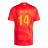 Maillot de Supporter Espagne Aymeric Laporte 14 Domicile Euro 2024 Pour Homme